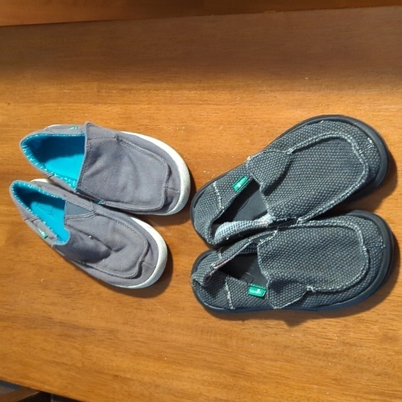 Toddler Sanuk slip on summer beach shoes sizes 12 & 13 see description - Picture 1 of 10